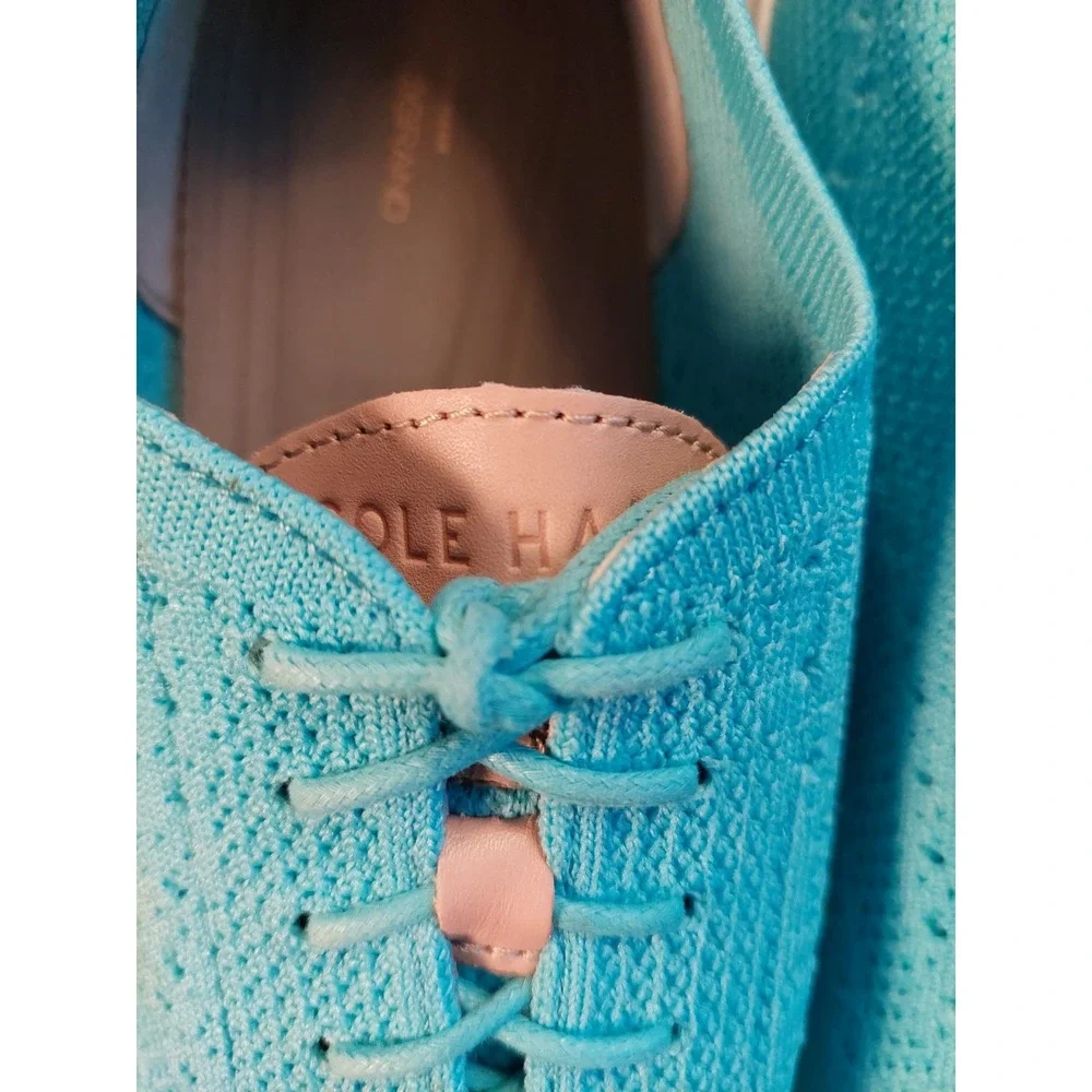 Cole Haan Wms 2.Zerogrand StitchLite Knit Blue Wingtip Oxford Shoes Size 11 NEW!
